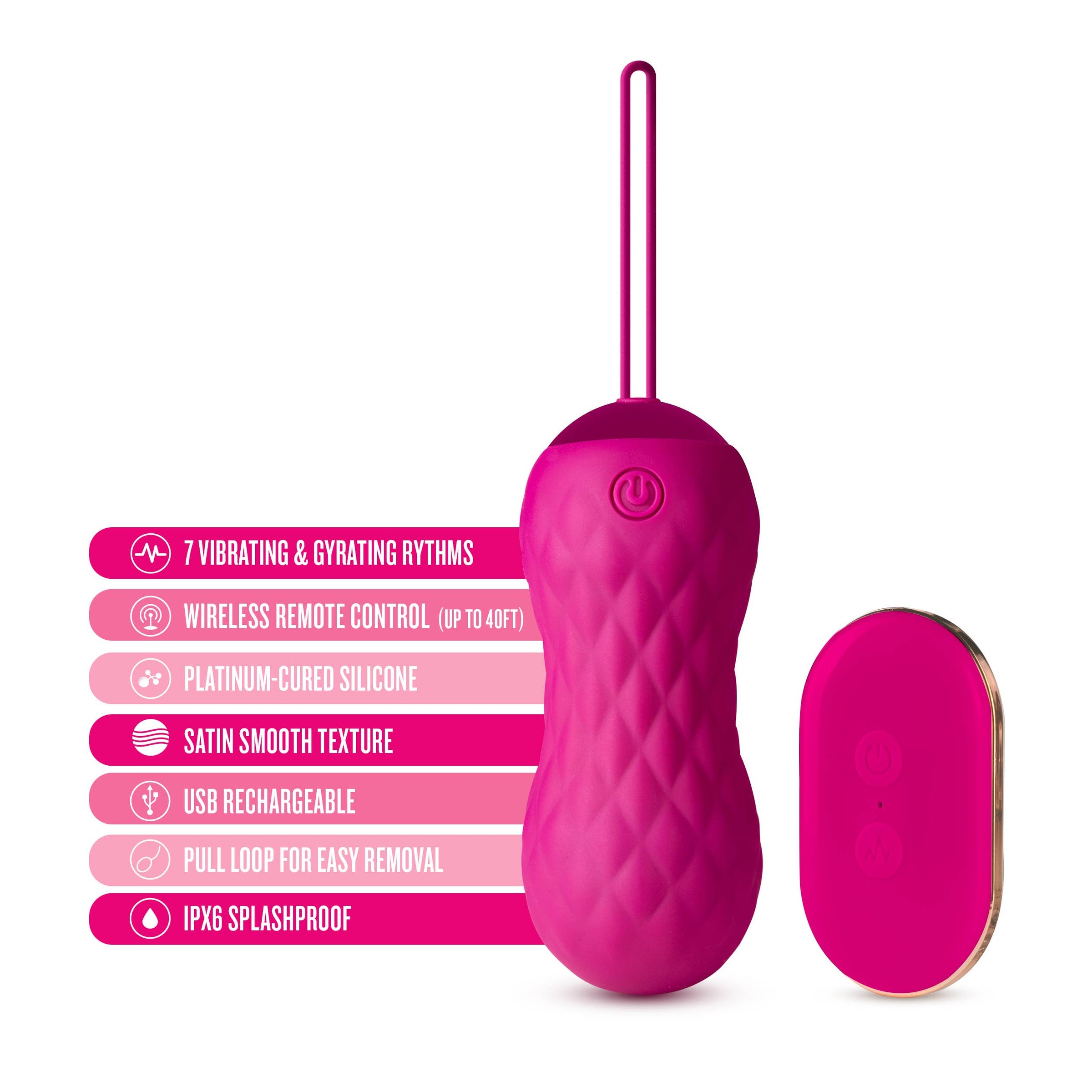 Blush - Carina - 7 Modes Gyrating & Vibrating Egg Vibrator | Cheeky LLC Blush - Carina - 7 Modes Gyrating & Vibrating Egg Vibrator | Cheeky LLC