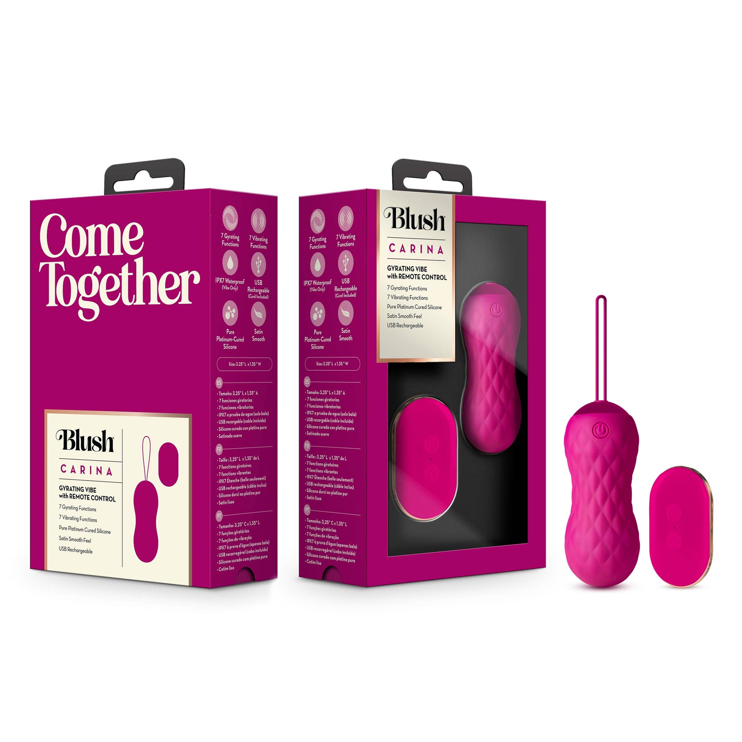 Blush - Carina - 7 Modes Gyrating & Vibrating Egg Vibrator